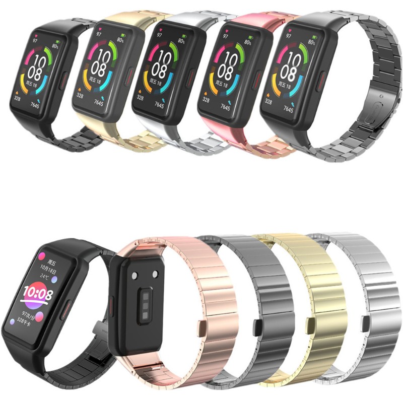 Dây Đeo Inox Cho Đồng Hồ Thông Minh Huawei Honor Band 6
