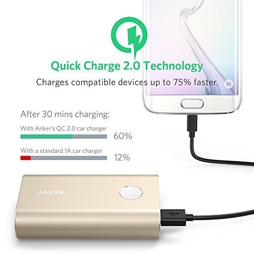 Pin sạc dự phòng Anker PowerCore+ 10050 mAh - sạc nhanh Quick Charge 2.0