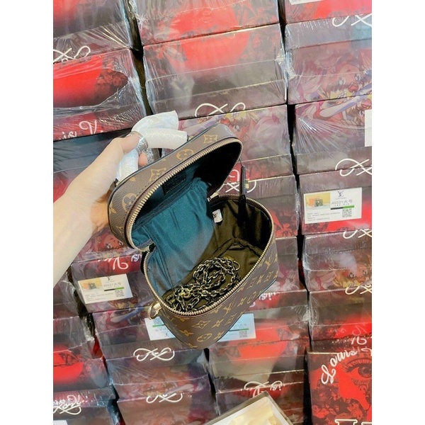 Túi Trống Cặp Lồng Size 18 Và 21 cm Cầm Tay Chất Da Mềm Đựng Vừa Điện Thoại Tặng Kèm khăn Lụa Hàng Full bocx