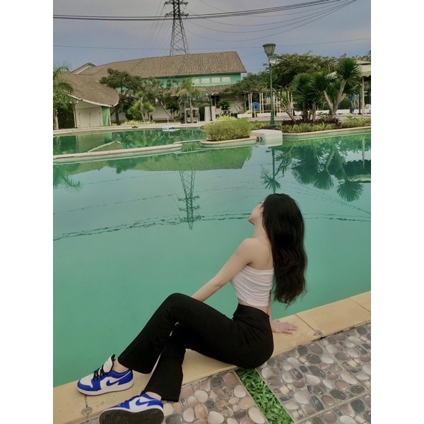 Quần legging ống loe dáng dài siêu tôn dáng | BigBuy360 - bigbuy360.vn