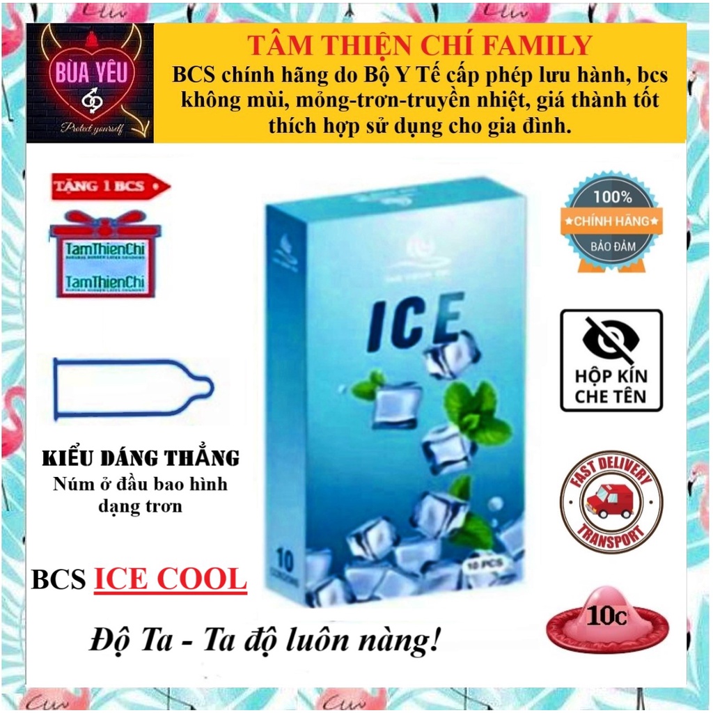Bao cao su Tâm Thiện Chí Ultra Thin Ice 10 chiếc