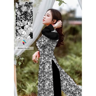 vải áo dài hoa nhí