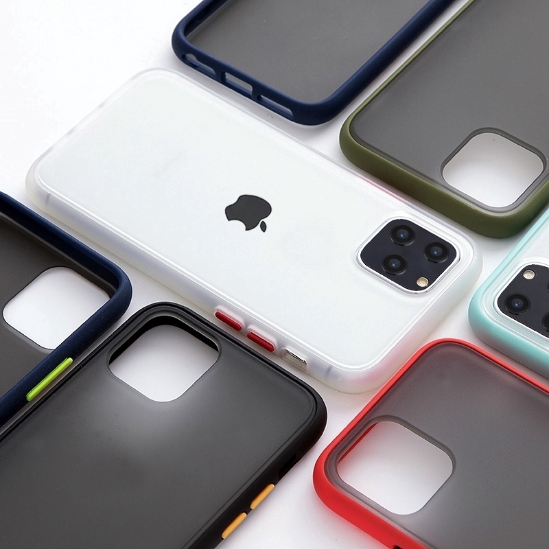 Ốp lưng TPU + PC trong suốt chống sốc cho iPhone11 Pro Max X XS Max XR 7 8 6 6s Plus