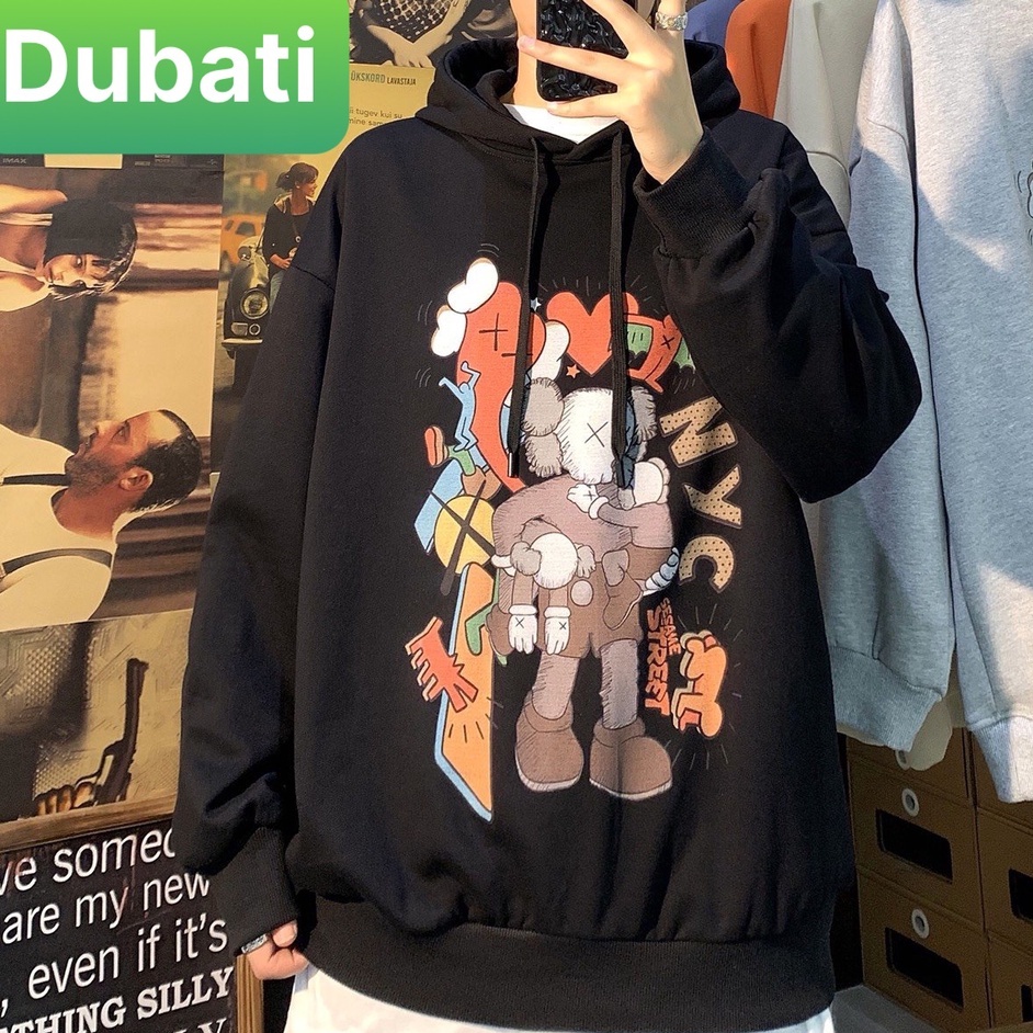 ÁO KHOÁC NỈ NAM NỮ, ÁO HOODIE HOẠT HÌNH KWASH PHÙ HỢP ĐI HỌC, ĐI CHƠI- DUBATI FASHION