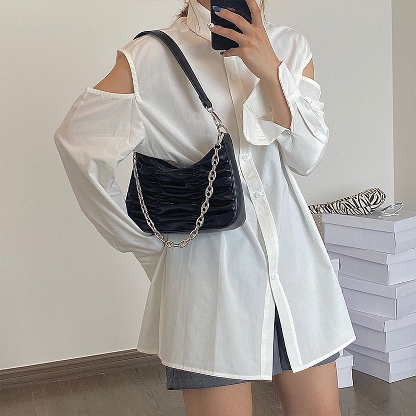 Túi kẹp nách, túi xách tay nữ da dê Lucy Store mềm mịn kiểu dáng Hàn Quốc hot trend 2021