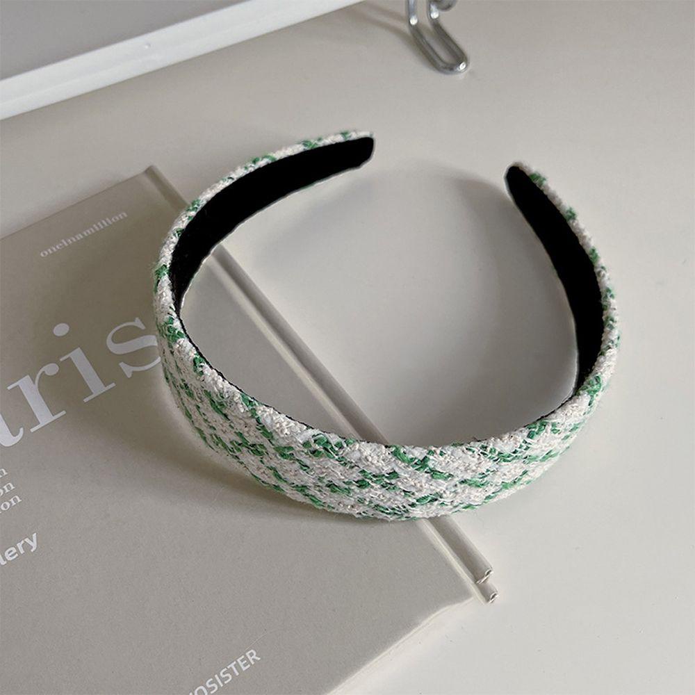 Băng Đô Cài Tóc Co Giãn In Họa Tiết Houndstooth Phong Cách Cổ Điển Thời Trang Cho Nữ