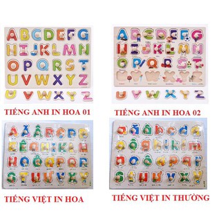 Bộ bảng chữ cái tiếng Việt in thường và in hoa