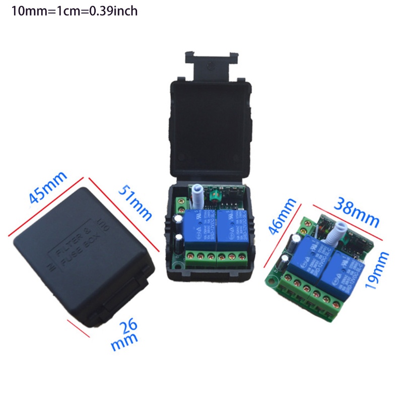 Công Tắc Điều Khiển Từ Xa Không Dây 433mhz 2ch 433mhz