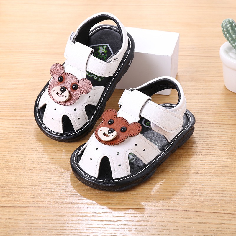 sandal bé trai-bé gái size 15-19 gấu xinh kèn chít chít