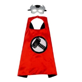 Áo choàng siêu nhân Thor mặt nạ búa hóa trang siêu anh hùng thần sấm trẻ em