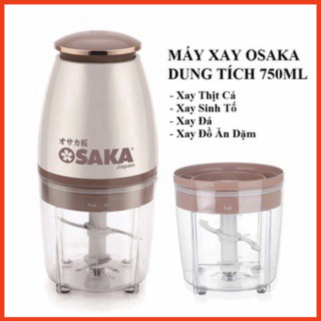 Máy Xay Mini OSAKA Nắp Đồng, Máy Xay Thịt Cầm Tay, Xay Sinh Tố, Xay Mọi Loại Thực Phẩm, Nhỏ Gọn, Tiện Dụng