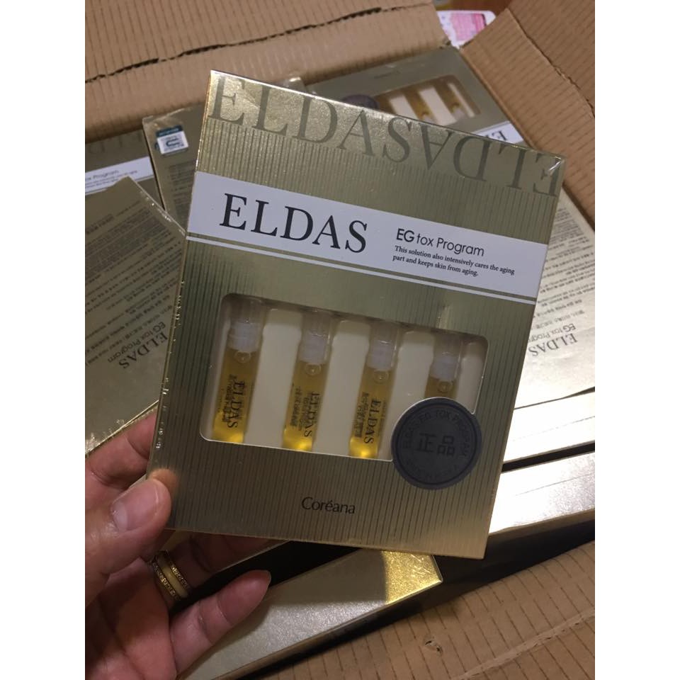 Hộp 4 ống_ Eldas Serum Tế Bào Gốc Chống Lão Hóa Phục Hồi Tái Tạo Da