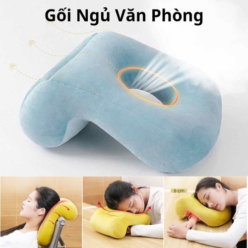 Gối ngủ trưa văn phòng đa năng, hình chữ u, dành cho văn phòng, bàn làm việc, dễ thương,lịch sự, giá rẻ.