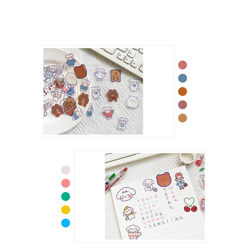 Sticker Cắt Sẵn Đóng Gói Set 30 40 Miếng Deco Sticker, Phi Hành Gia | ST058