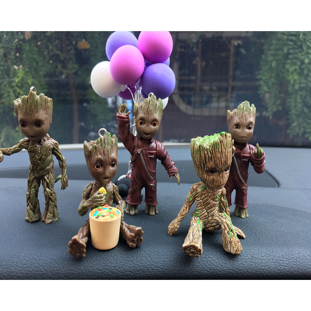 Marvel Phụ Kiện Trang Trí Nội Thất Xe Hơi Hình Nhân Vật Groot Đáng Yêu