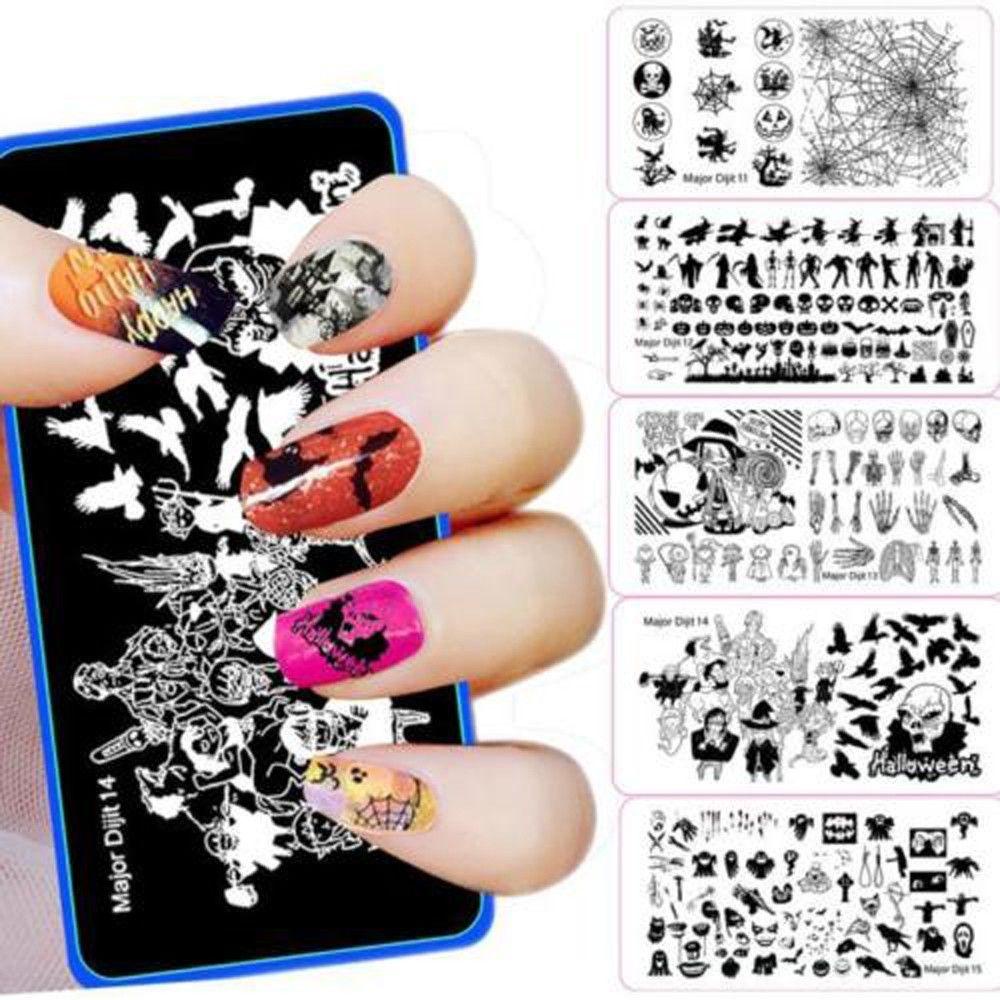 PINEVN Miếng DáN Trang Trí MóNg HọA TiếT Halloween