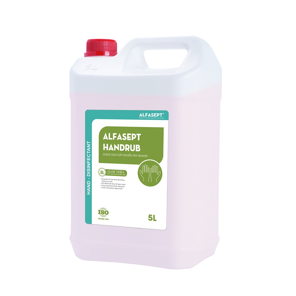 Nước rửa tay sát khuẩn Alfasept Handrub 5L