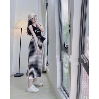 ( FREESHIP ) Set len miumiu chân kẻ hàng qc l1