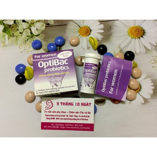 Men vi sinh cho phụ nữ optibac 30 viên