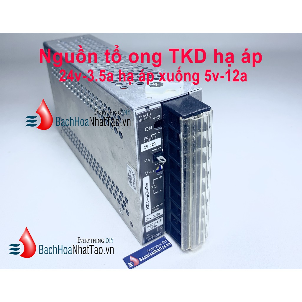 Nguồn tổ ong TDK 24v hạ áp xuống 5v-12a