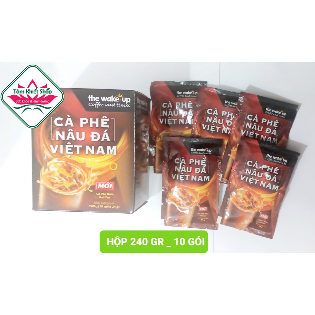 Cà phê Wake Up Nâu Đá Việt Nam 240g  hsd: 1/6/24