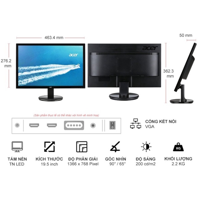 Màn Hình HP LCD P204V 19.5'/Hd+ -Tn/60Hz_(5Rd66Aa) - Hàng Chính Hãng | Tech House Official | BigBuy360 - bigbuy360.vn