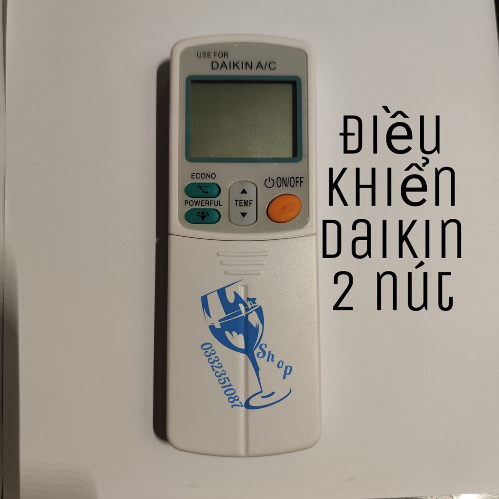 [Ảnh thật] điều khiển điều hòa DAIKIN 2 nút shopgiadungluongyen