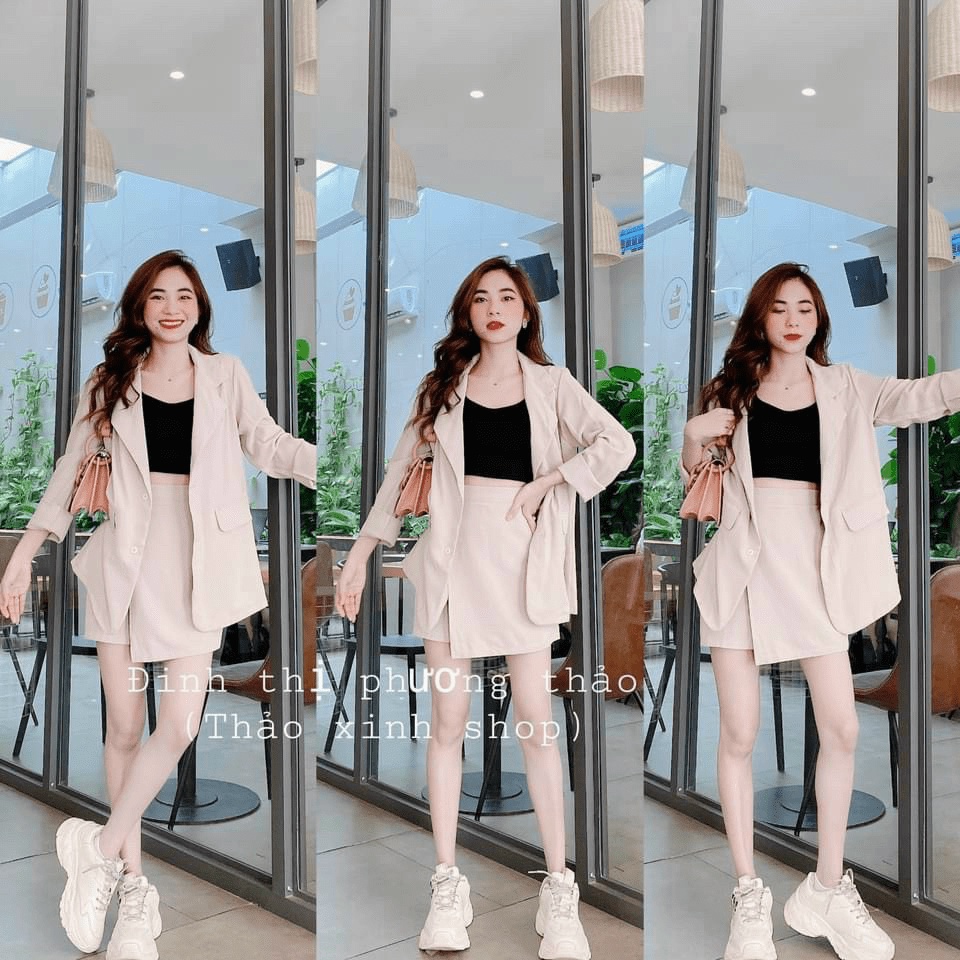 SET VEST NỮ NGẮN KÈM QUẦN CỰC XINH THỜI TRANG QUÝ PHÁI TÔN DÁNG CHO CÁC NÀNG HHP