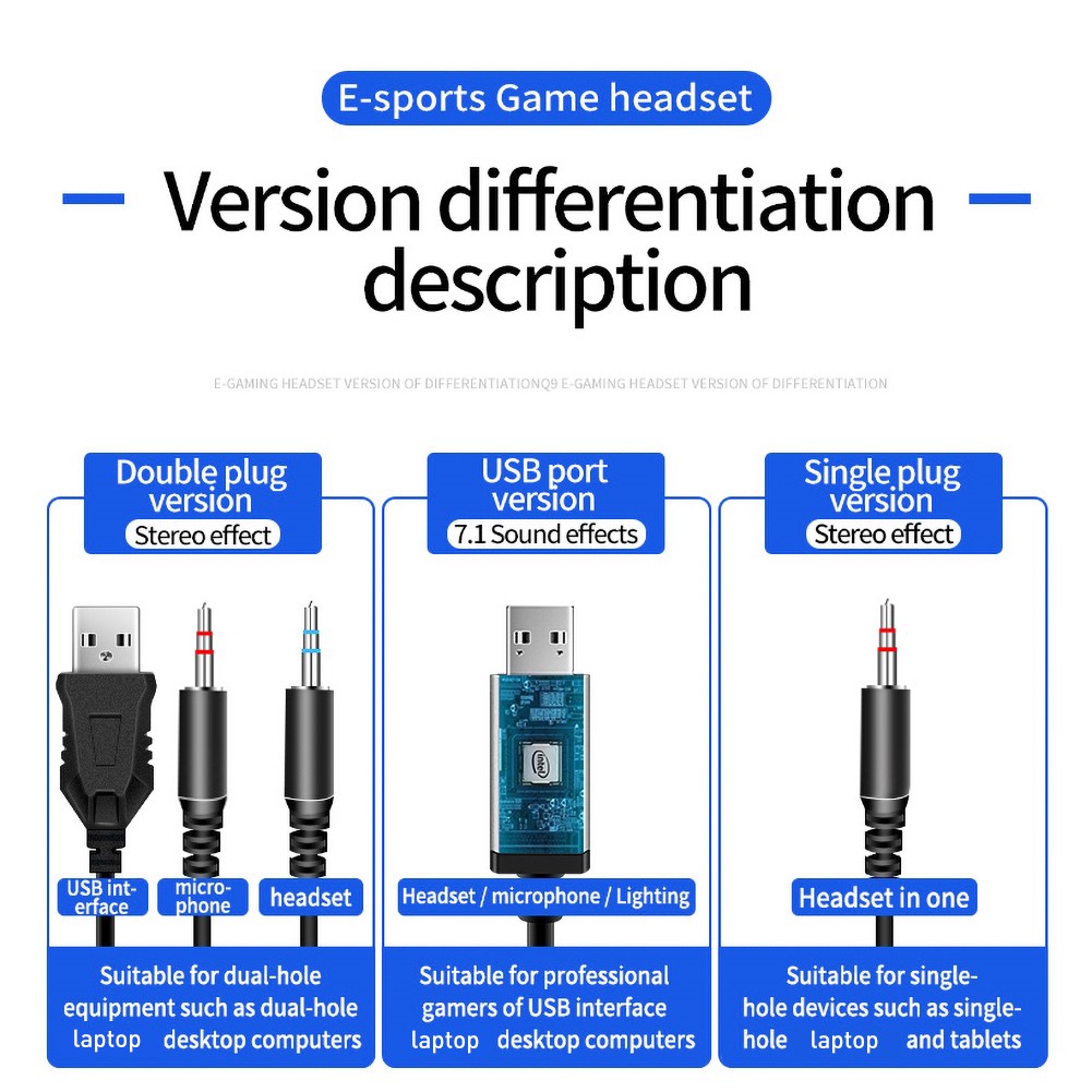 Bộ Tai Nghe Chơi Game Hel + X9 Có Dây Âm Thanh Siêu Trầm Có Mic Và Đèn Led Cho Ps4