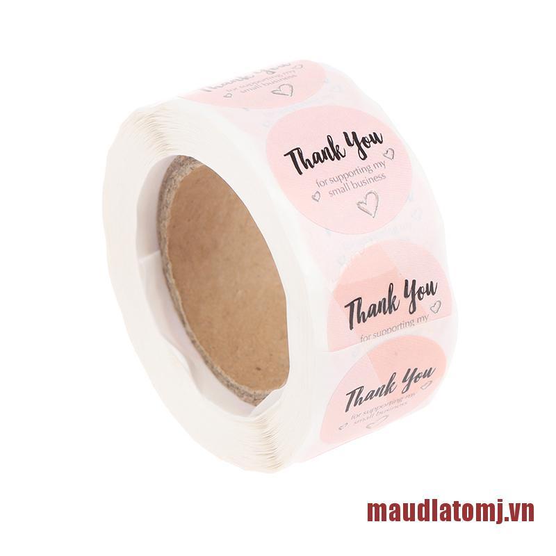 ATOMJ Round Thank You For Supporting My Small Business Hand Made Labels Stick