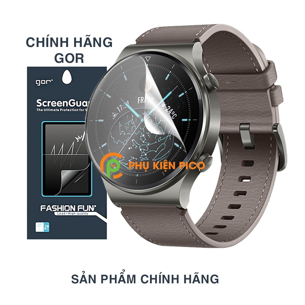 Dán màn hình Huawei GT 2 Pro chính hãng Gor bộ 3 miếng chống trầy xước đồng hồ - Dán dẻo Huawei Watch GT 2 Pro