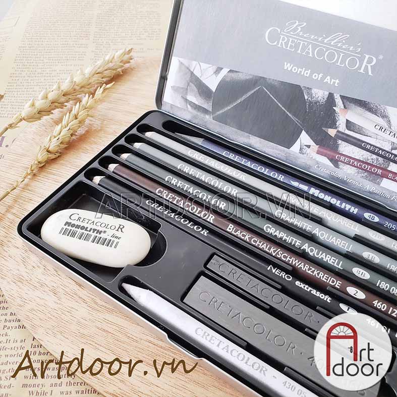 [ARTDOOR] Bộ bút chì cơ bản CRETACOLOR Artino Graphite 10 món (40021)