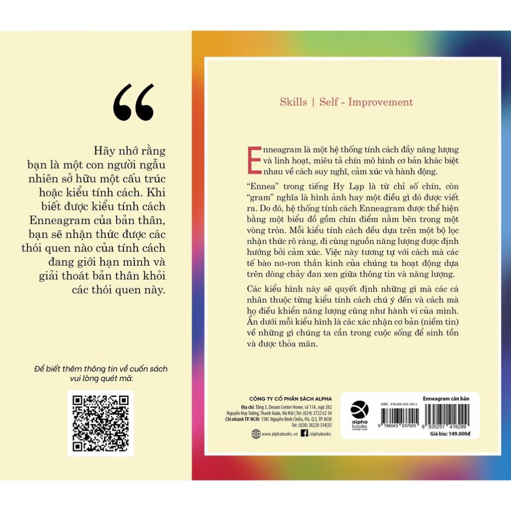 Sách - Cẩm Nang Tự Khám Phá Bản Thân và Trắc Nghiệm Tính Cách: Enneagram căn bản [AlphaBooks]