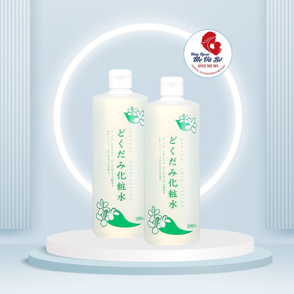Nước hoa hồng lotion toner diếp cá Dokudami ngăn ngừa giảm mụn 500ml Nhật Bản