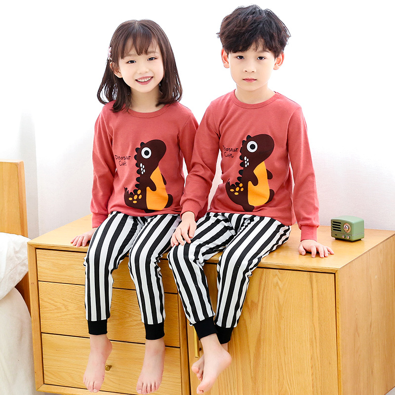 Bộ Đồ Ngủ 2 Món Bằng Cotton Giữ Ấm Cho Bé Trai 2-15 Tuổi