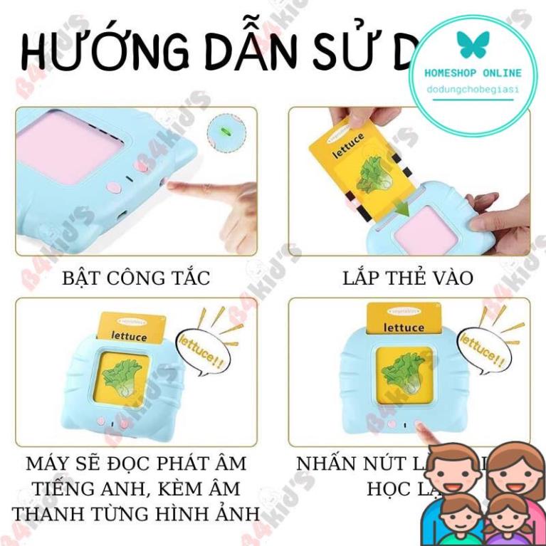 Máy đọc thẻ flashcard 112 thẻ 224 từ vựng tiếng anh mới nhất HOME SHOP ONLINE