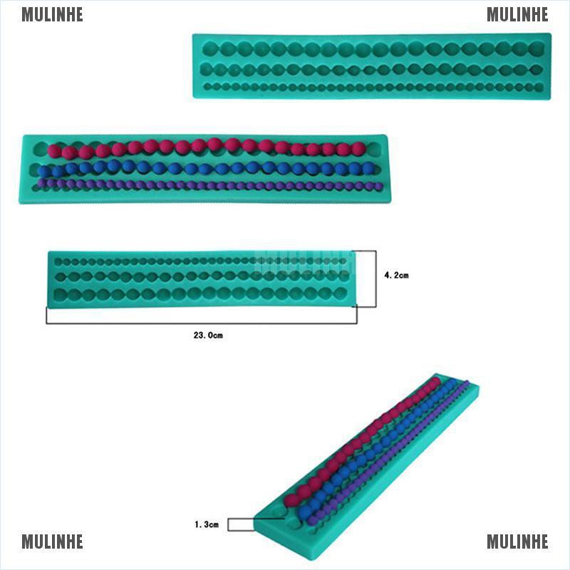 Khuôn silicone tạo hình ngọc trai 3D trang trí bánh