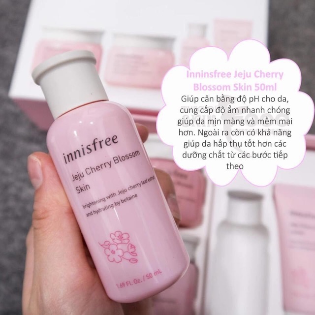 [Hot] Set Dưỡng Da Hoa Anh Đào Innisfree Jeju Cherry Blossom