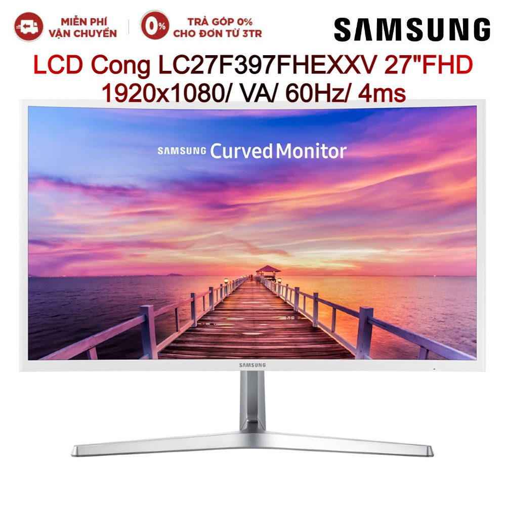 Màn hình cong LCD Samsung LC27F397FHEXXV 27"FHD 1920x1080/VA/60Hz/4ms - Hàng chính hãng new 100%