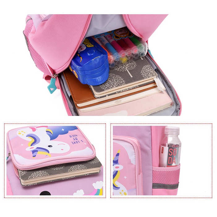 (BLTE23) Balo trẻ em hoạt hình cho bé trai bé gái 3-4 tuổi, balo mẫu giáo