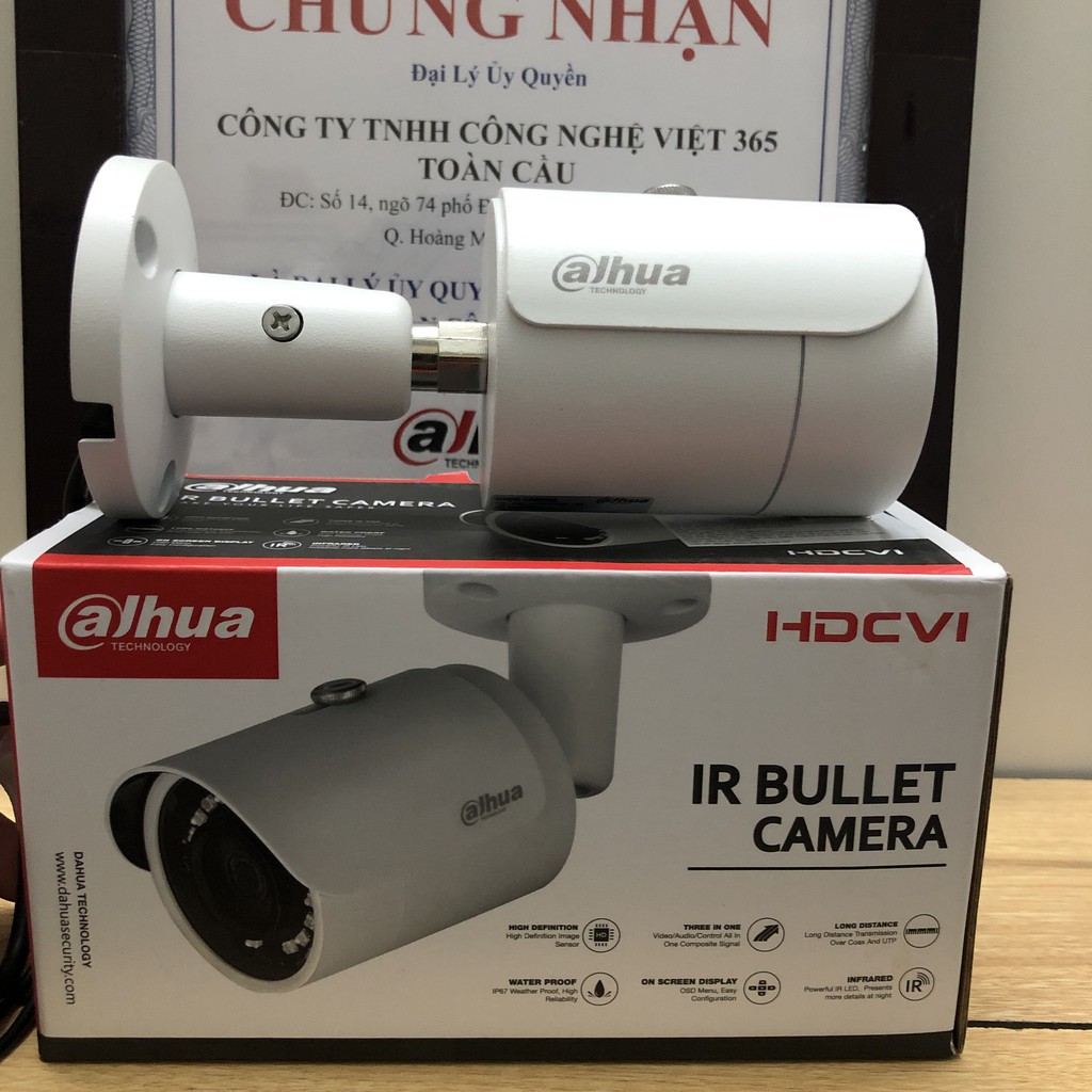 Camera Dahua 1200SP Full HD 1080 Ngoài Trời Hàng Chính Hãng Bảo Hành 2 Năm Tặng Kèm Dây Nguồn