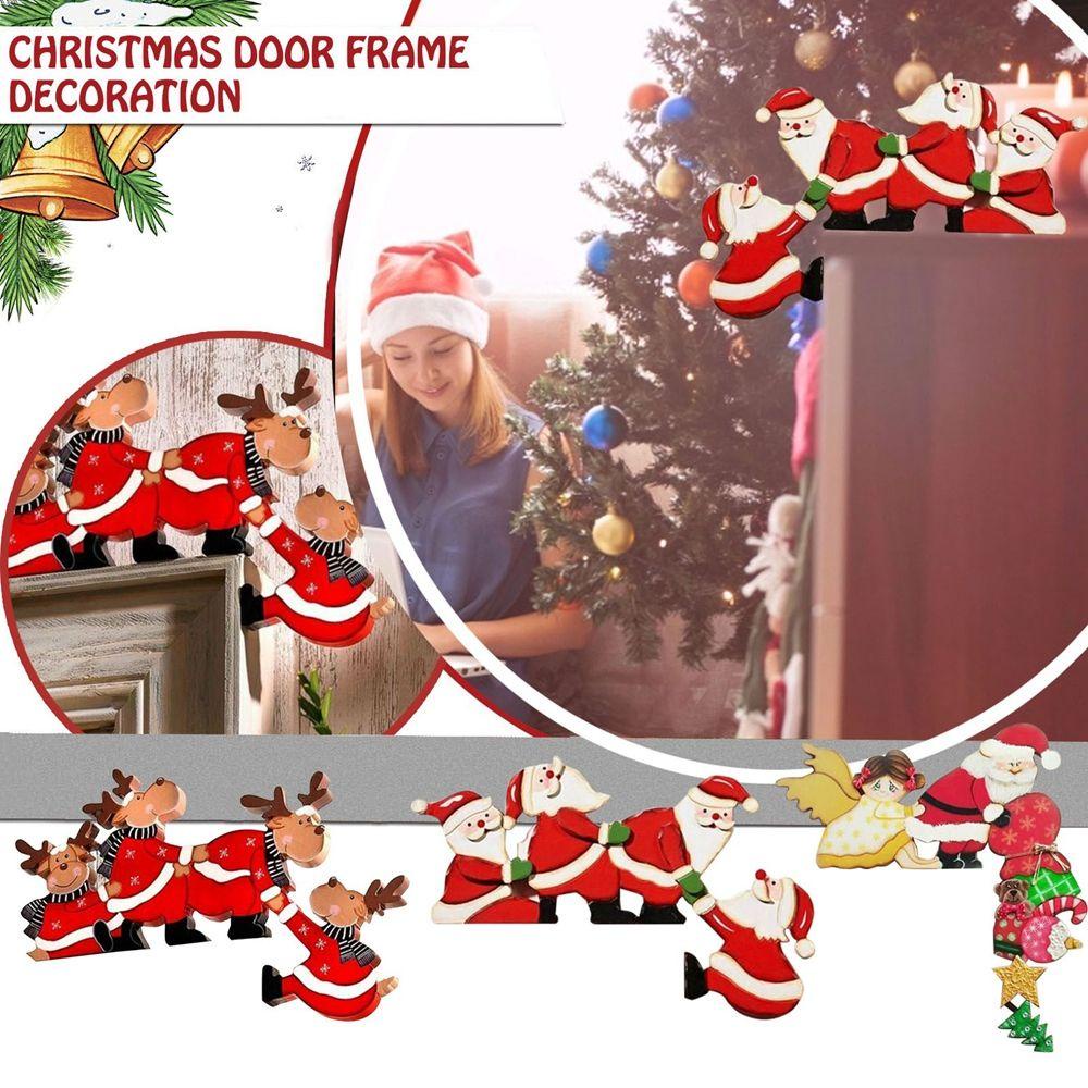Khung Gỗ Trang Trí Giáng Sinh Hình Ông Già Noel