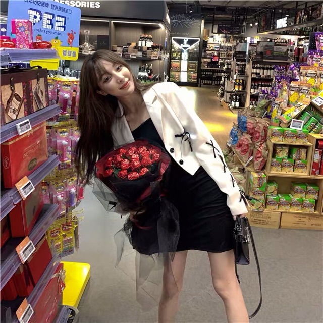 Áo blazer croptop đan dây Ulzzang ❤️