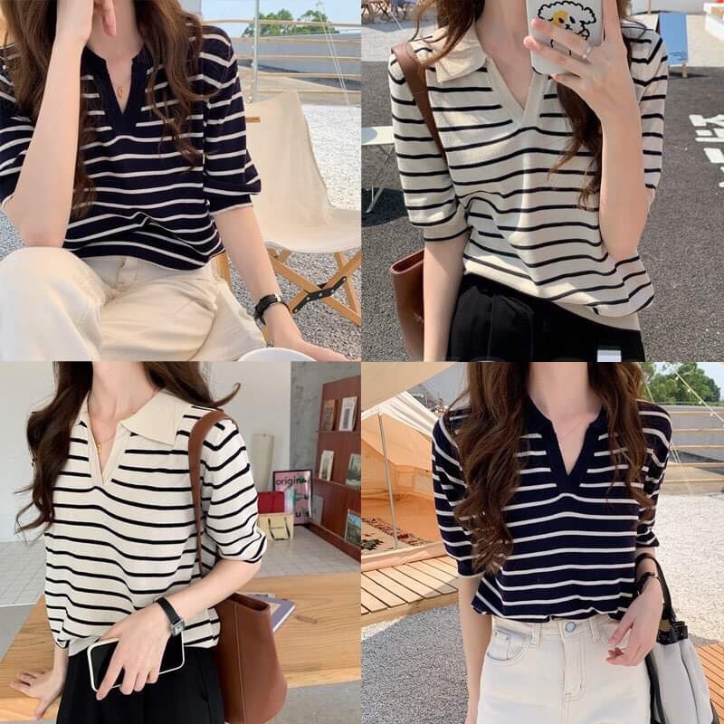 Áo Len Polo Mongtoghi  Sọc Siêu Hot | BigBuy360 - bigbuy360.vn