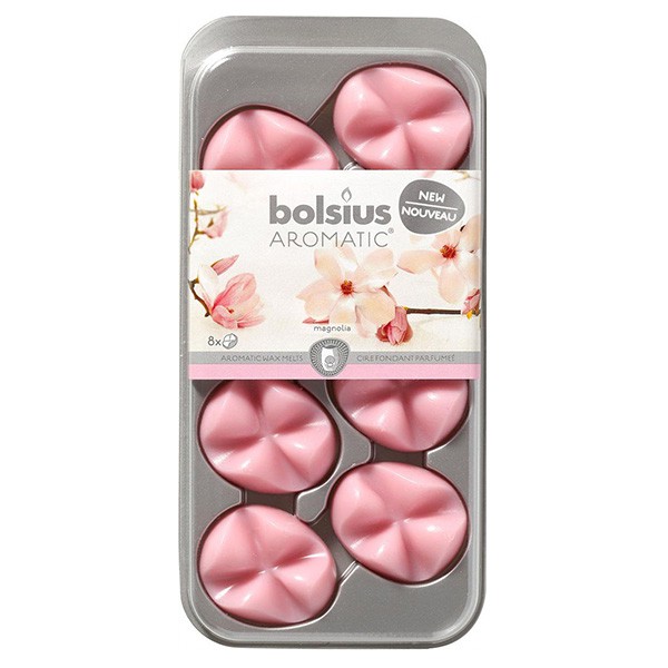 Hộp 8 sáp thơm Bolsius BOL6031 Magnolia (Hương hoa mộc lan)