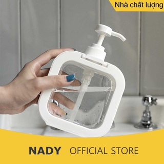 Chai nhựa đựng nước rửa tay màu trắng 500ml tiện lợi