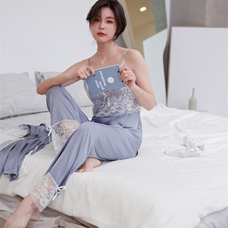 Váy lụa kèm choàng phối ren cao cấp