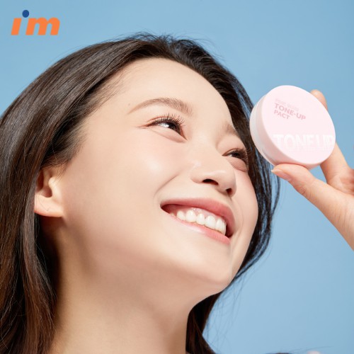 Phấn Phủ Kiềm Dầu Che Phủ Toàn Diện Nâng Tông I'm Meme Pink Blur Tone Up Pact 10g | BigBuy360 - bigbuy360.vn