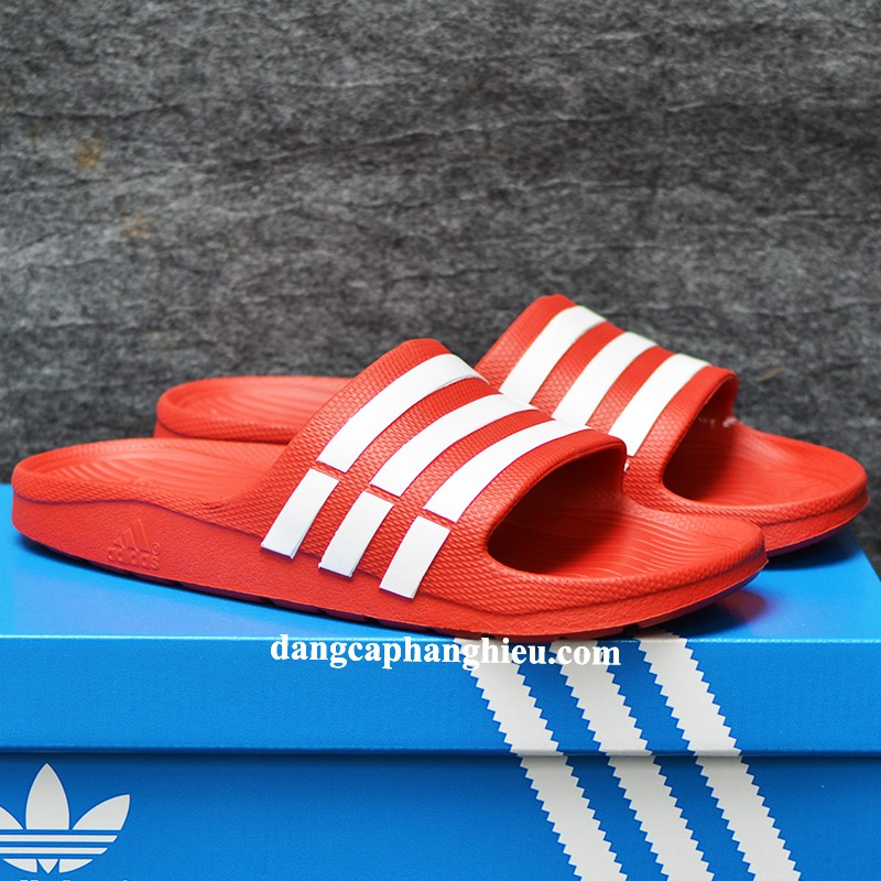 Dép Adidas Duramo chính hãng đỏ trắng
