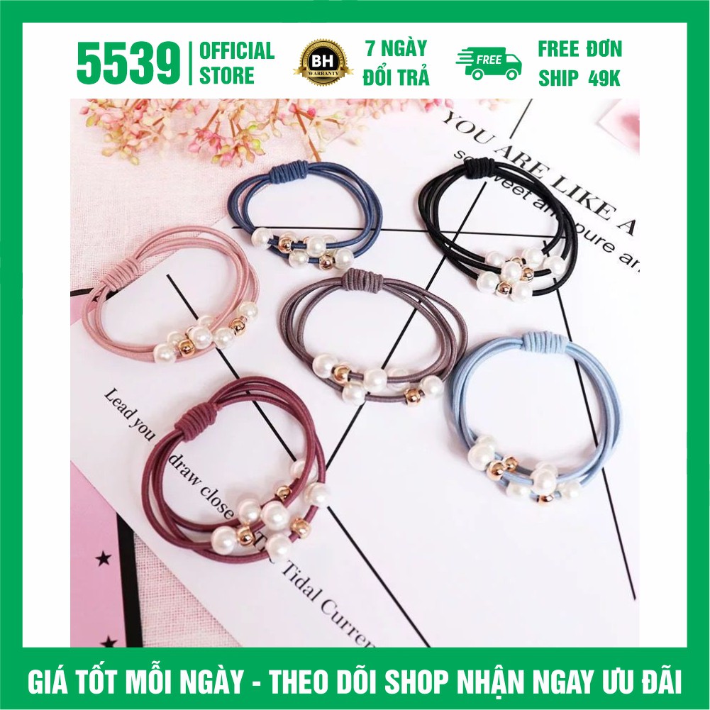 Dây cột tóc hàn quốc dễ thương nhiều màu thích hợp mọi lứa tuổi - Shop 5539